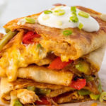 screenshot of george foreman grilled chicken quesadillas