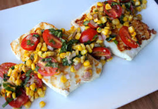 screenshot of george foreman grilled halibut